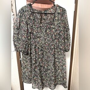 Beautiful floral baby doll dress. Wild Fable